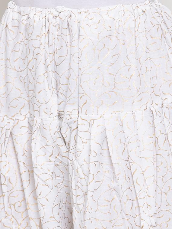 white cotton salwar salwars - 17230030 - Zoom Image - 5