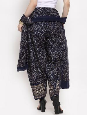 blue cotton combo salwars - 17230032 - Standard Image - 3
