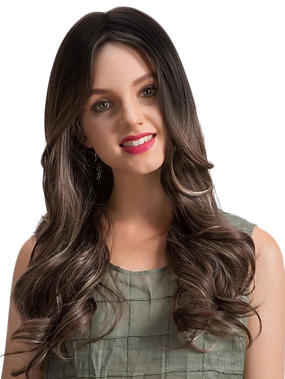 elegant hairs synthetic women's long heat resistant wigs (brown-24) - 17230337 - Zoom Image - 1
