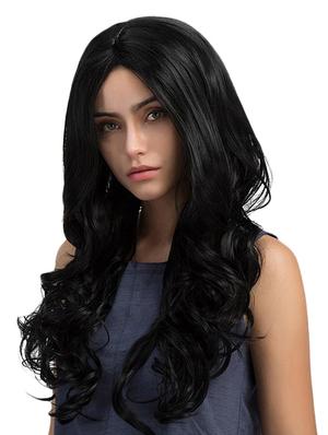 elegant hairs synthetic women's long cruly heat resistant wigs (black-22) - 17230457 - Standard Image - 2