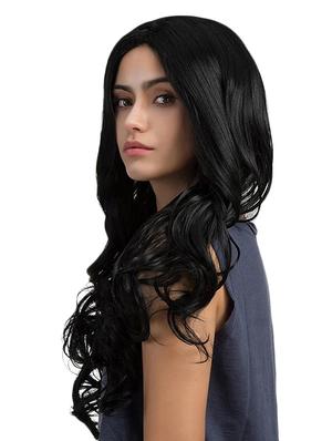 elegant hairs synthetic women's long cruly heat resistant wigs (black-22) - 17230457 - Standard Image - 3