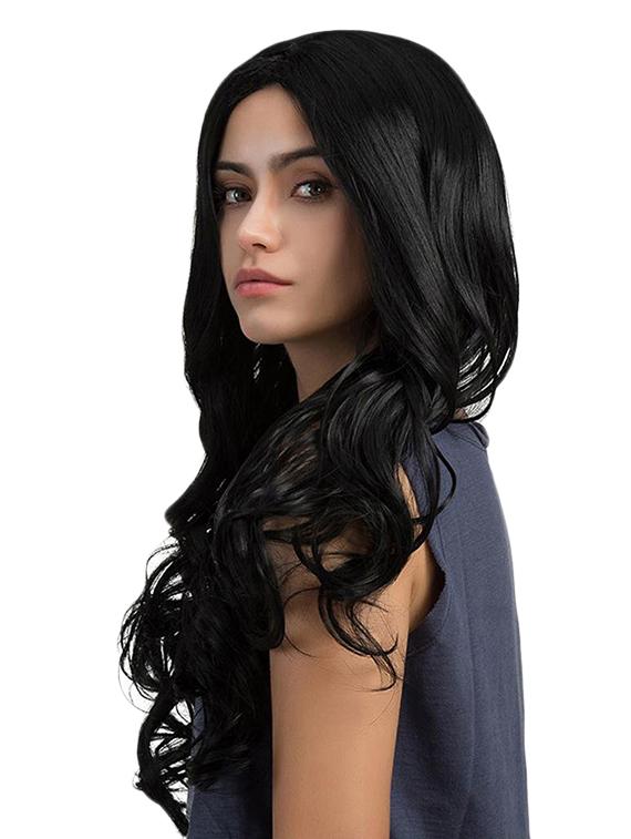 elegant hairs synthetic women's long cruly heat resistant wigs (black-22) - 17230457 - Zoom Image - 3