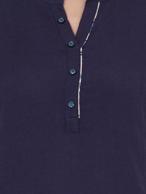 solid kurta palazzo set - 17230501 - Standard Image - 4