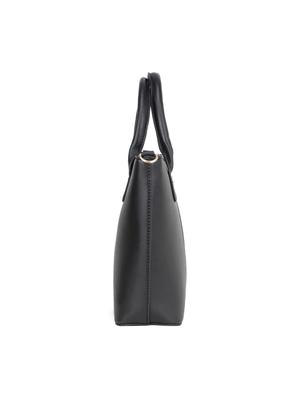 black leatherette (pu) combo handbag - 17230761 - Standard Image - 5