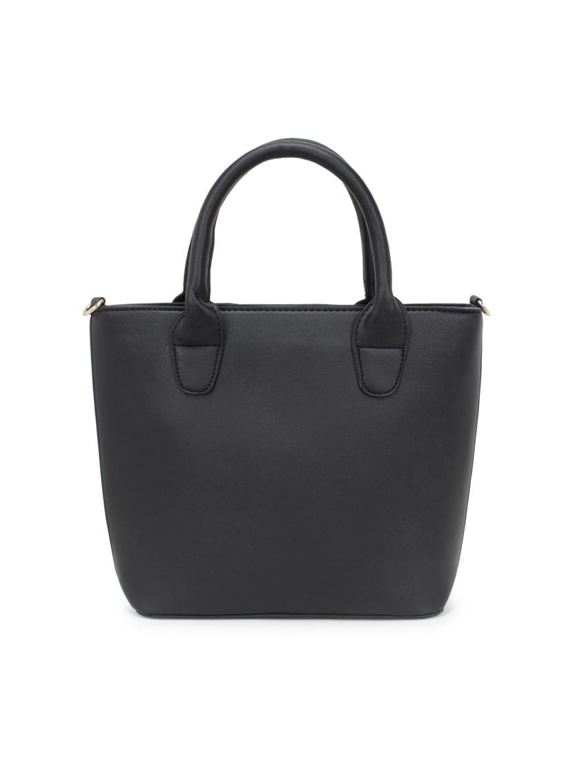black leatherette (pu) combo handbag - 17230761 - Zoom Image - 2