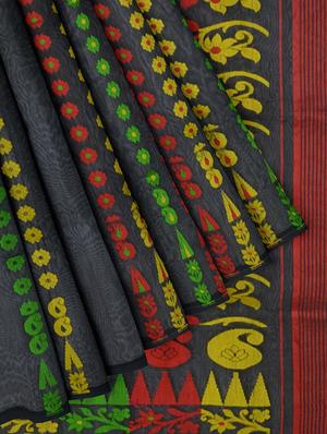 self design jamdani saree - 17230992 - Standard Image - 3