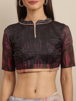 floral printed saree with blouse - 17231145 - Standard Image - 3