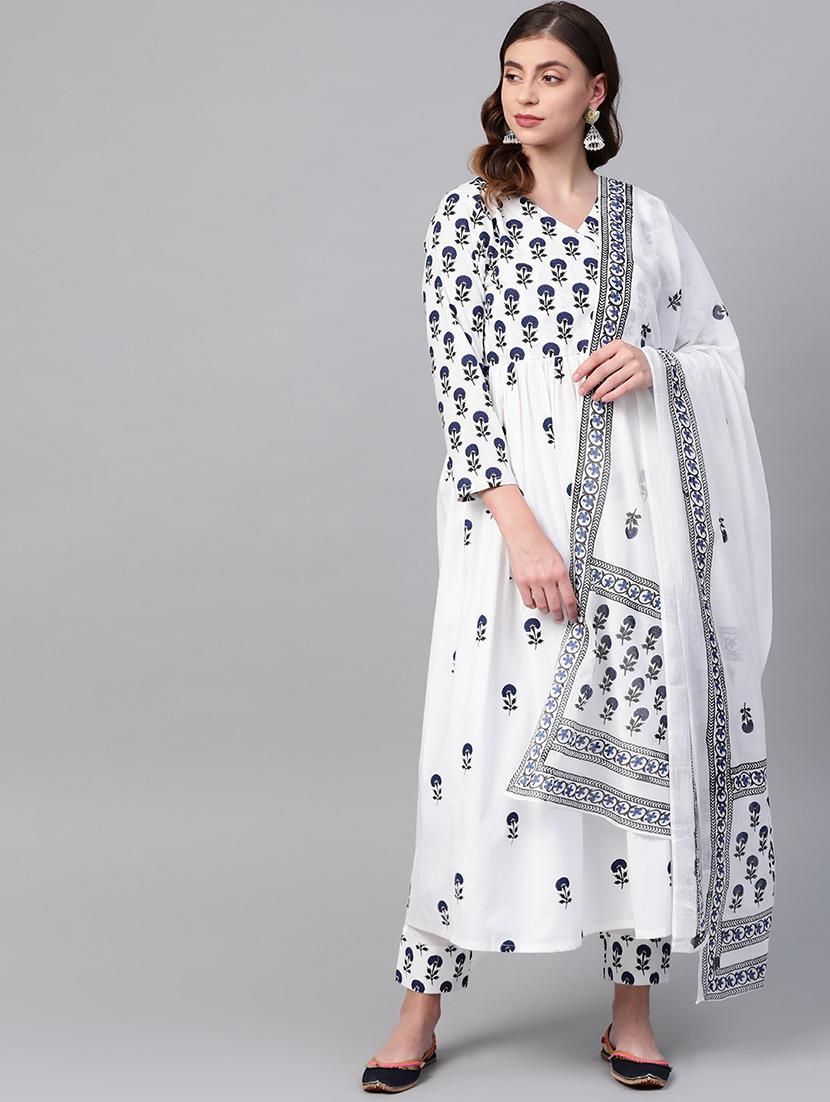 printed kurta palazzo set - 17231289 - Zoom Image - 1