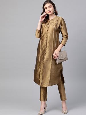 solid kurta pant set - 17231300 - Standard Image - 4
