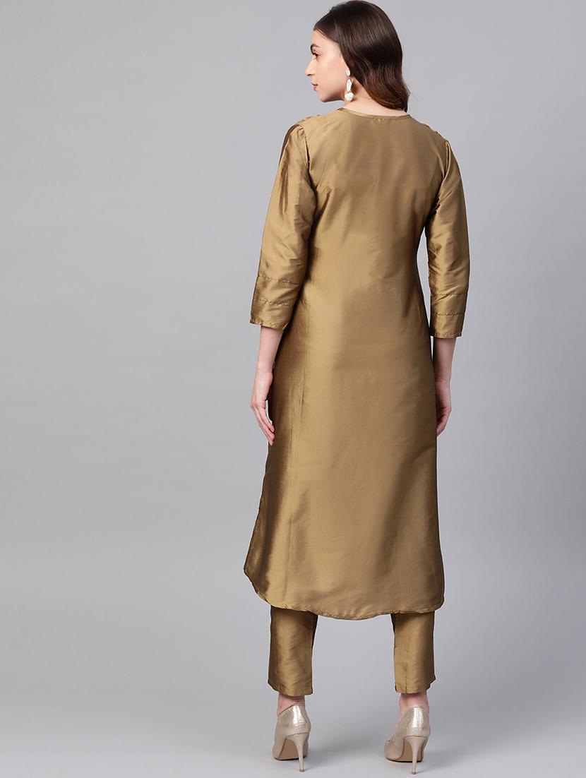 solid kurta pant set - 17231300 - Zoom Image - 3