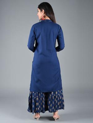 printed kurta sharara set - 17231440 - Standard Image - 3