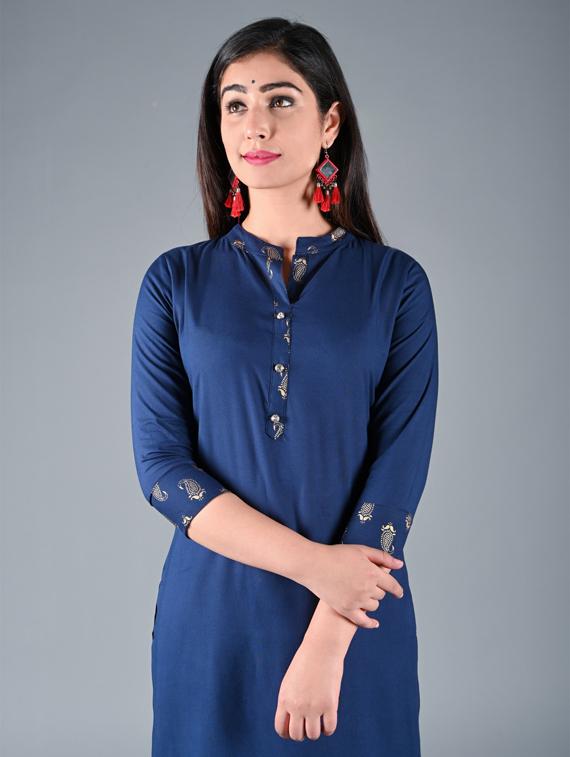 printed kurta sharara set - 17231440 - Zoom Image - 4