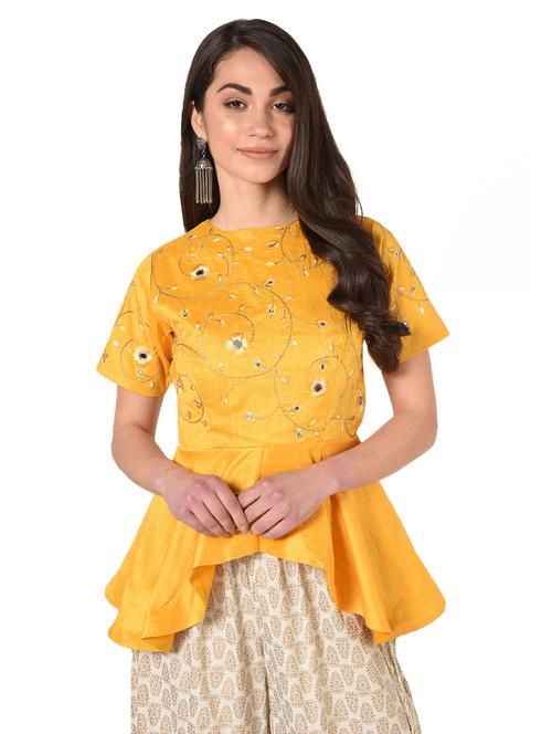 self design embroidered blouse - 17231618 - Standard Image - 1