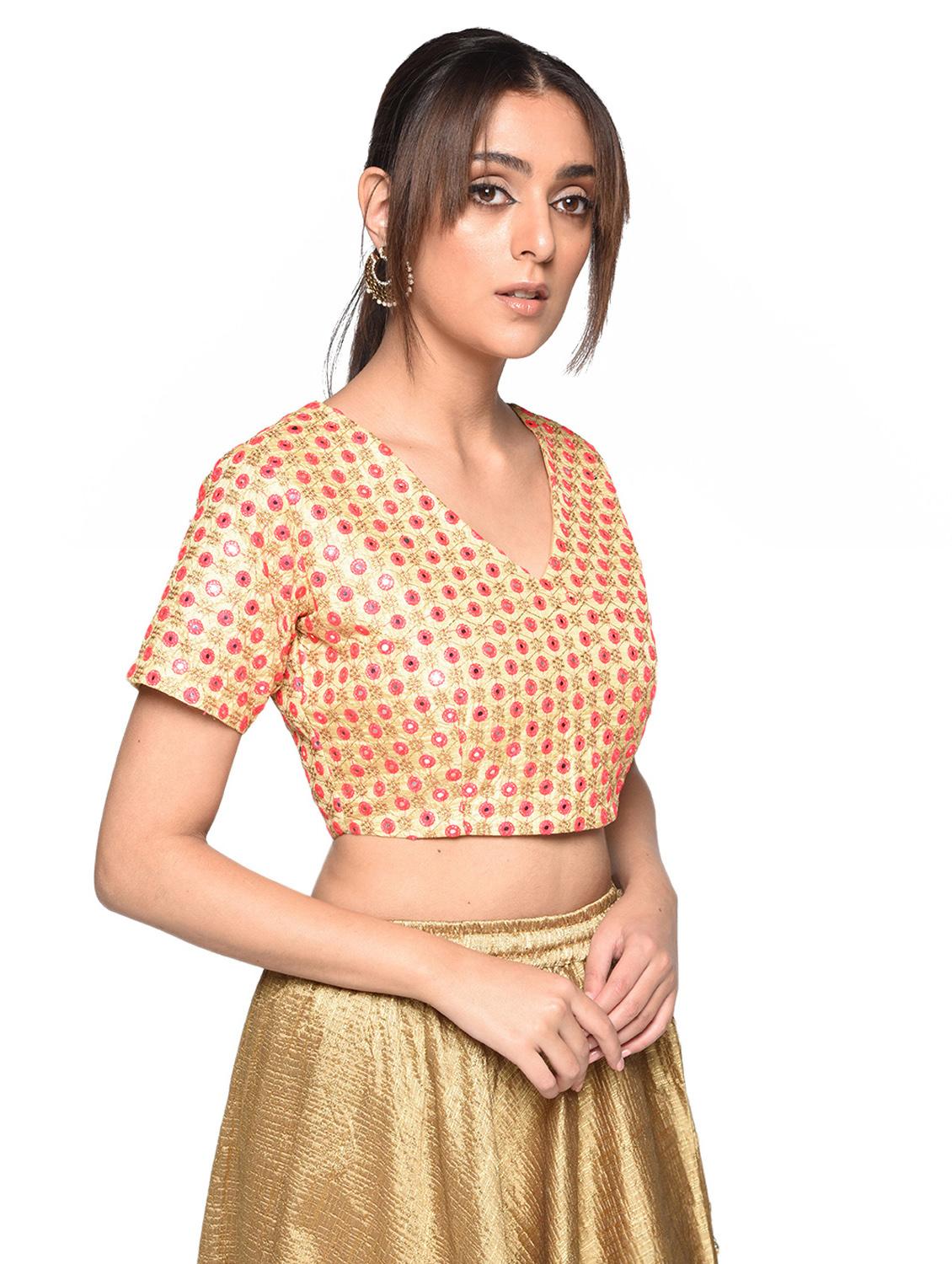 mirror work blouse - 17231632 - Zoom Image - 2
