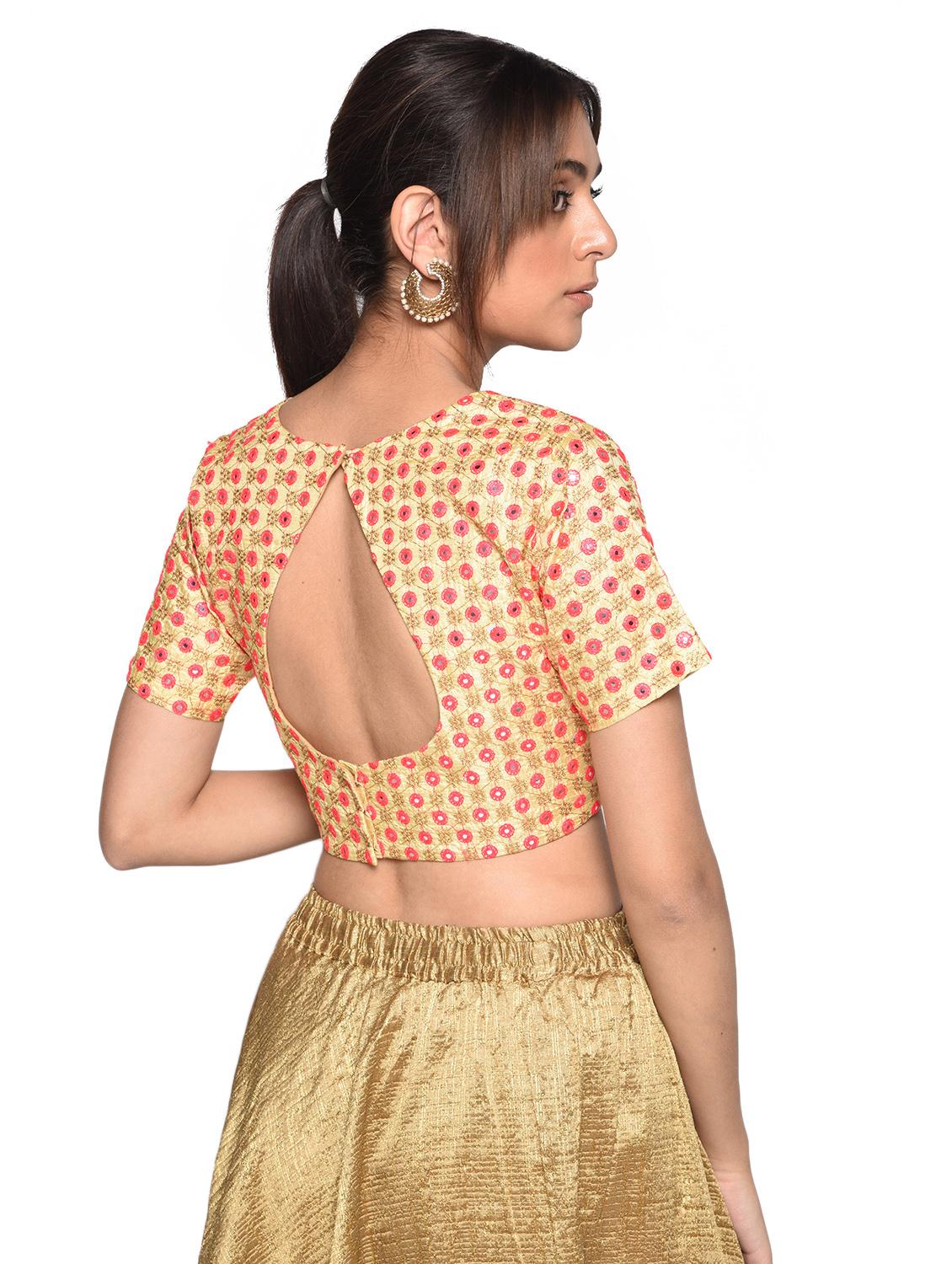 mirror work blouse - 17231632 - Zoom Image - 3