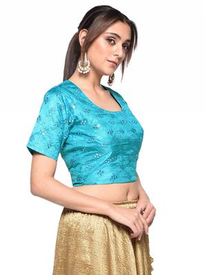 mirror work blouse - 17231633 - Standard Image - 2