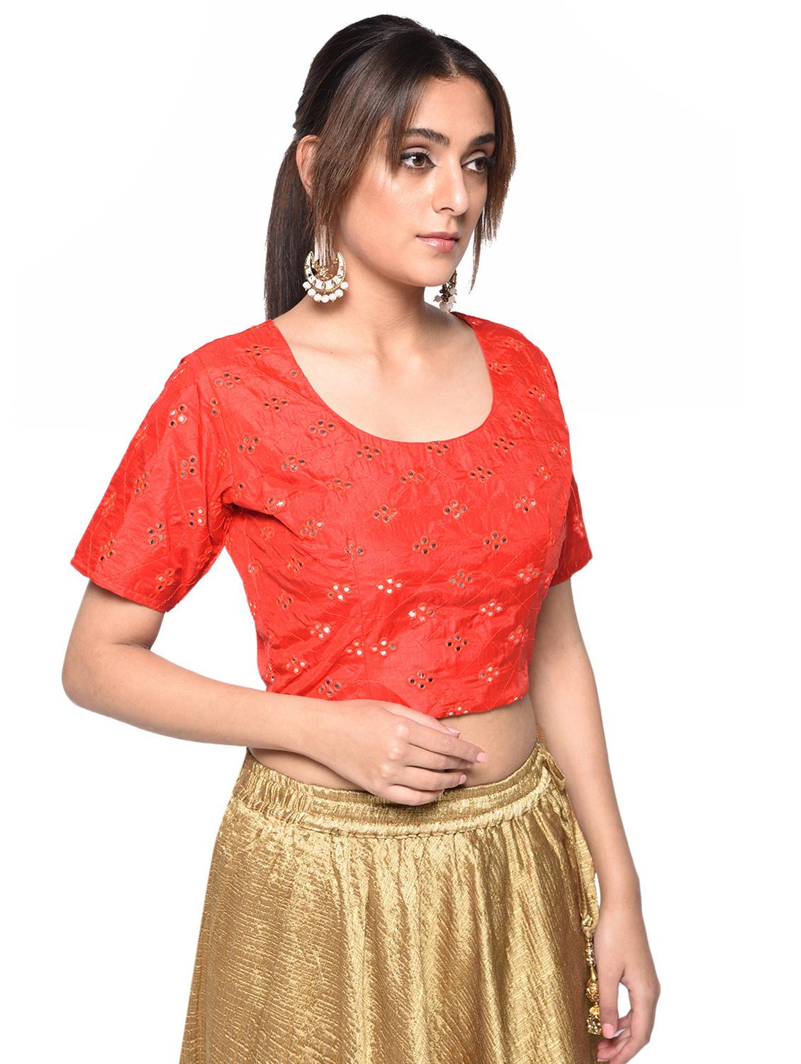 mirror work blouse - 17231637 - Zoom Image - 2