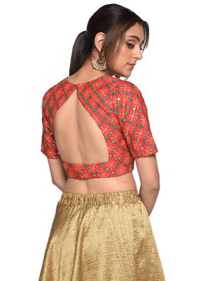 mirror work blouse - 17231646 - Standard Image - 3