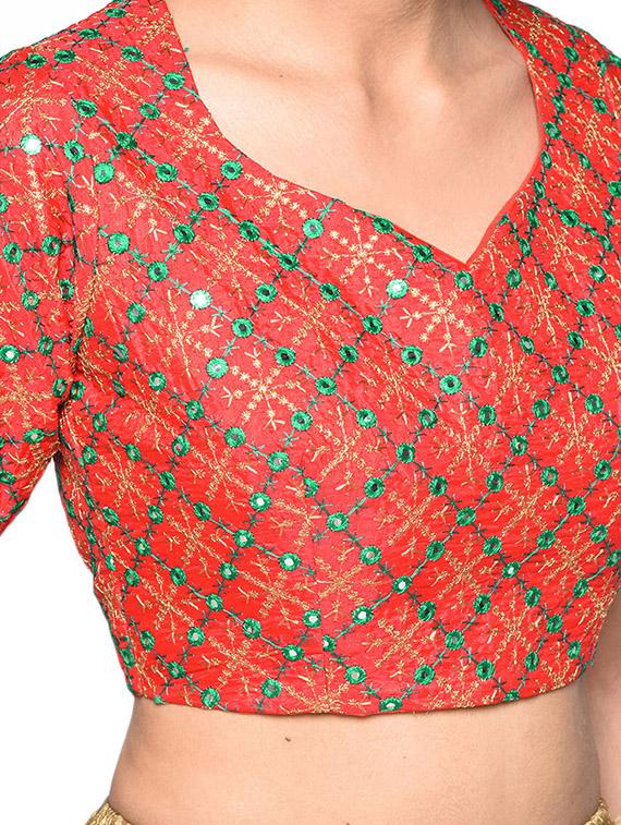 mirror work blouse - 17231646 - Zoom Image - 4