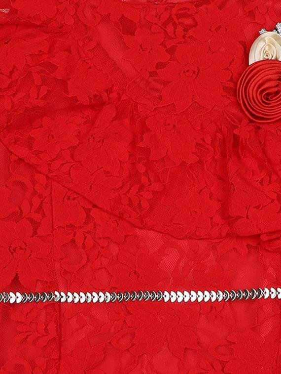 red cotton frock - 17231690 - Zoom Image - 3