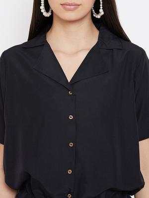 drawstring waist romper - 17231719 - Standard Image - 5