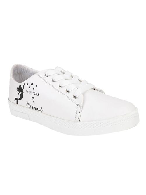 white lace-up sneakers - 17231796 - Standard Image - 1