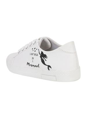 white lace-up sneakers - 17231796 - Standard Image - 3