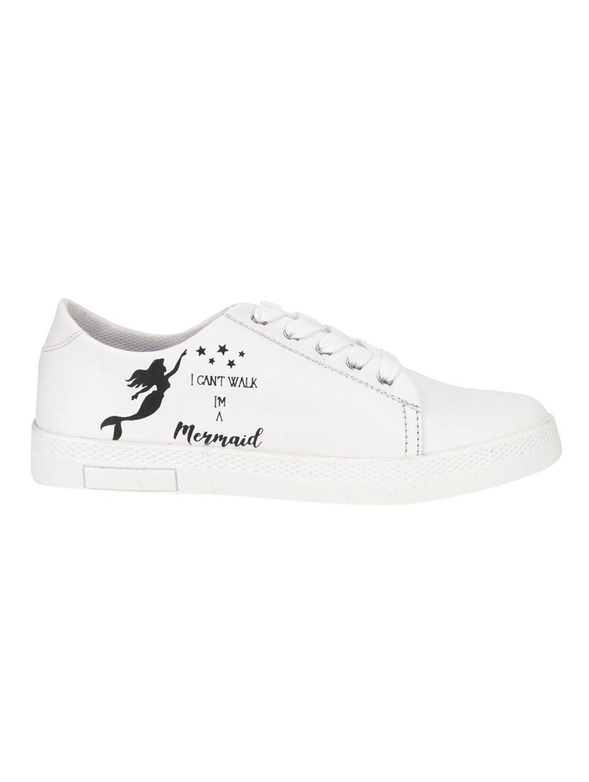 white lace-up sneakers - 17231796 - Zoom Image - 2