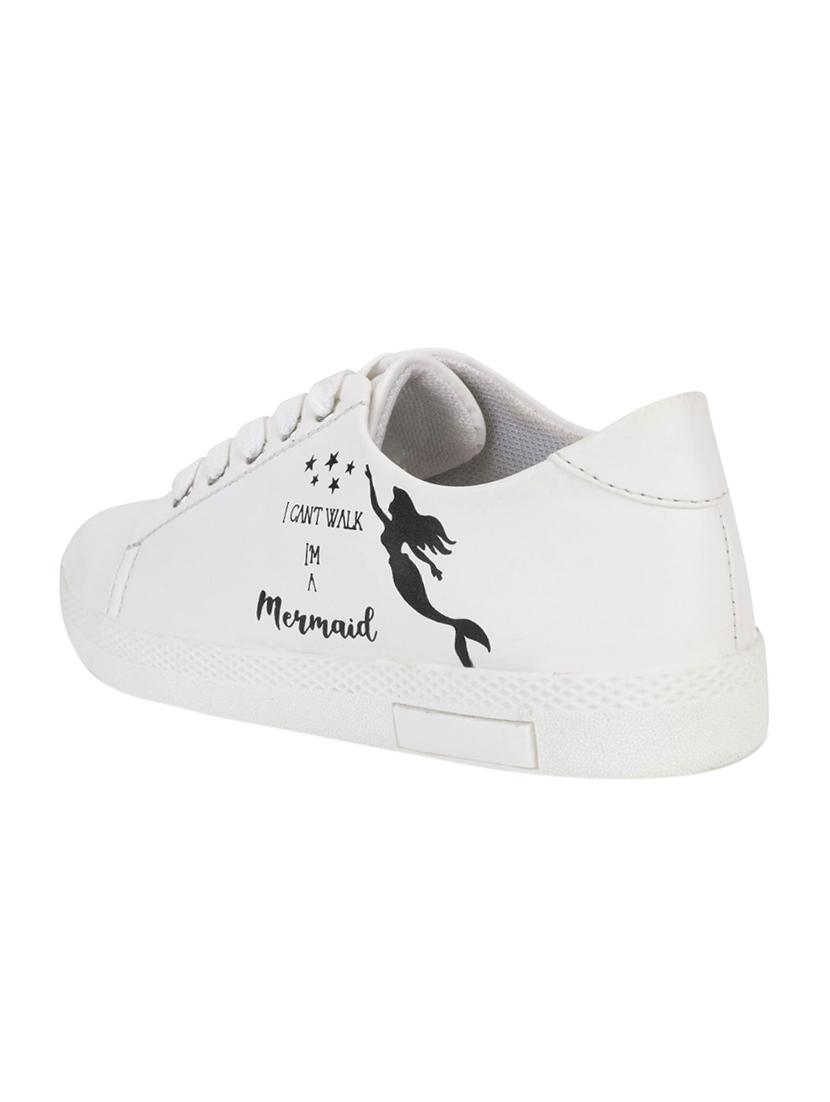 white lace-up sneakers - 17231796 - Zoom Image - 3