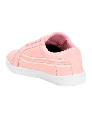 pink lace-up sneakers - 17231799 - Standard Image - 3
