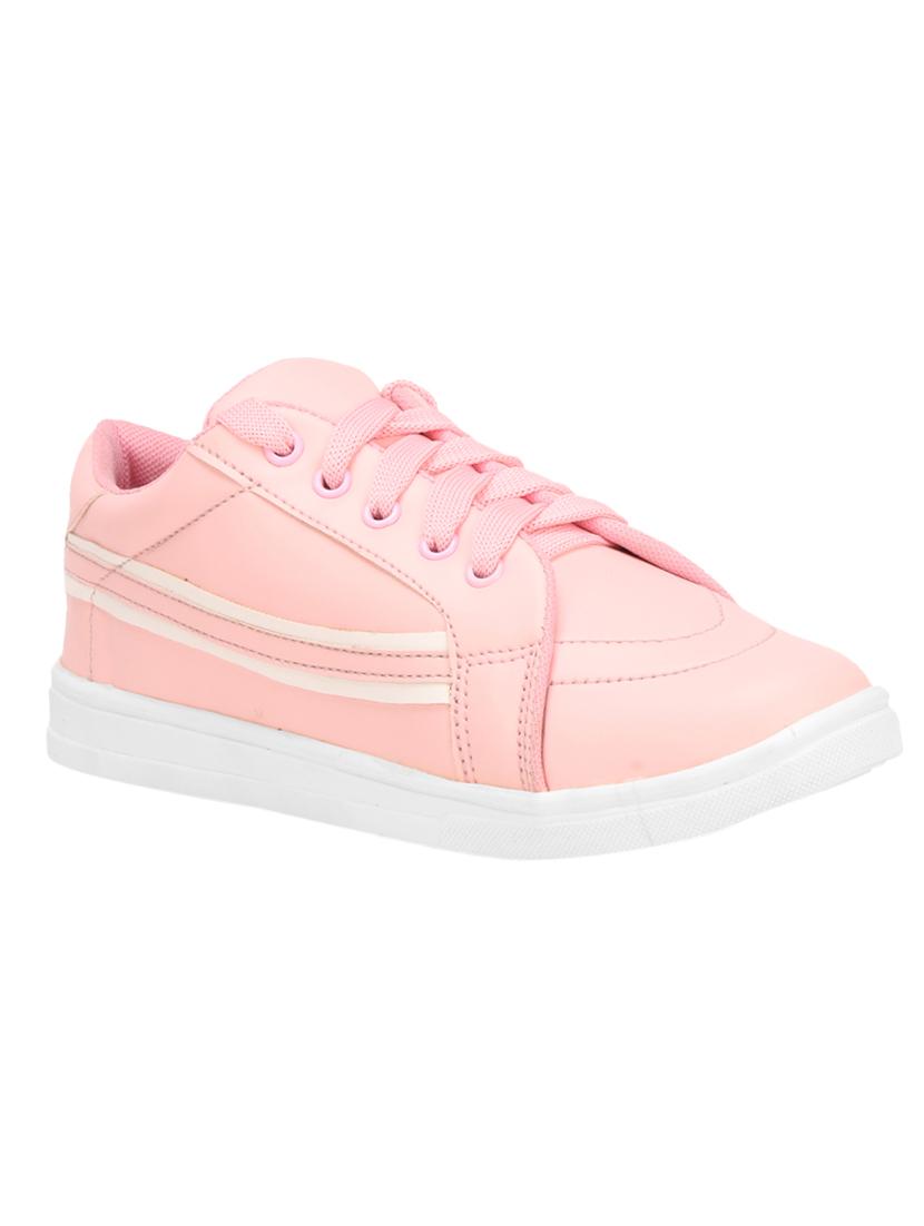 pink lace-up sneakers - 17231799 - Zoom Image - 1