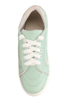 sea green lace-up sneakers - 17231801 - Standard Image - 4