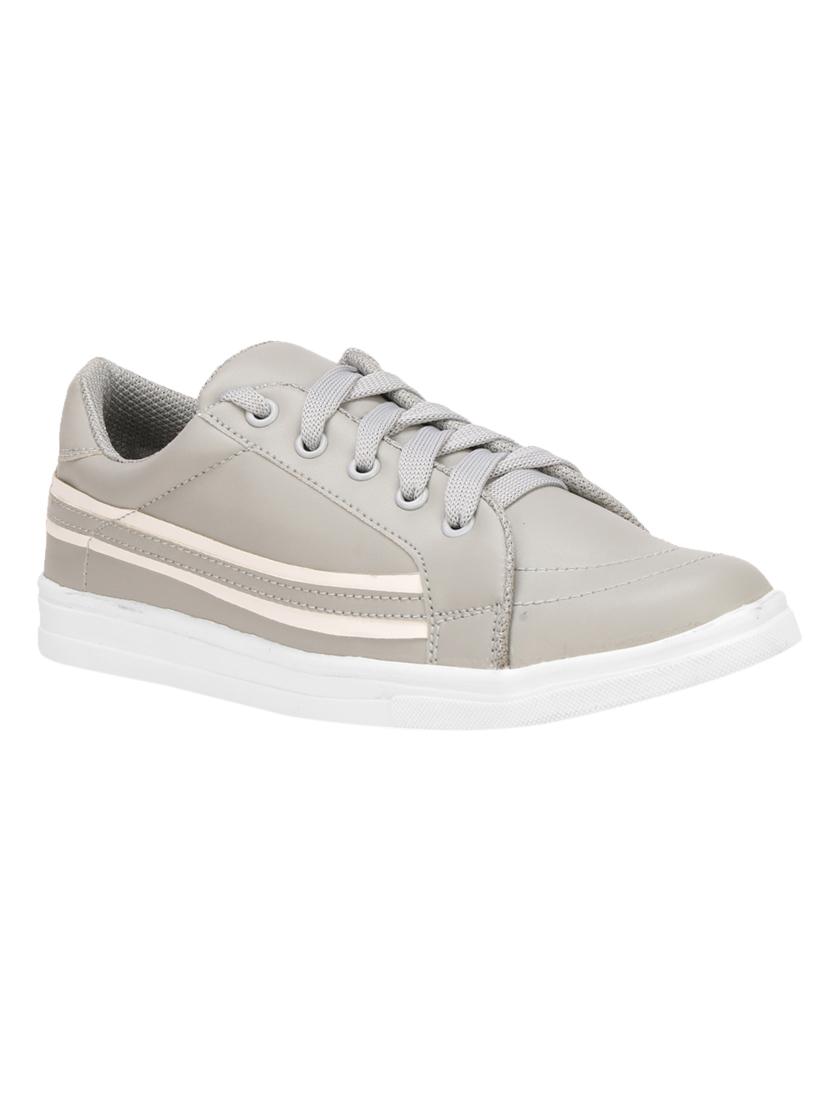 grey lace-up sneakers - 17231802 - Zoom Image - 1