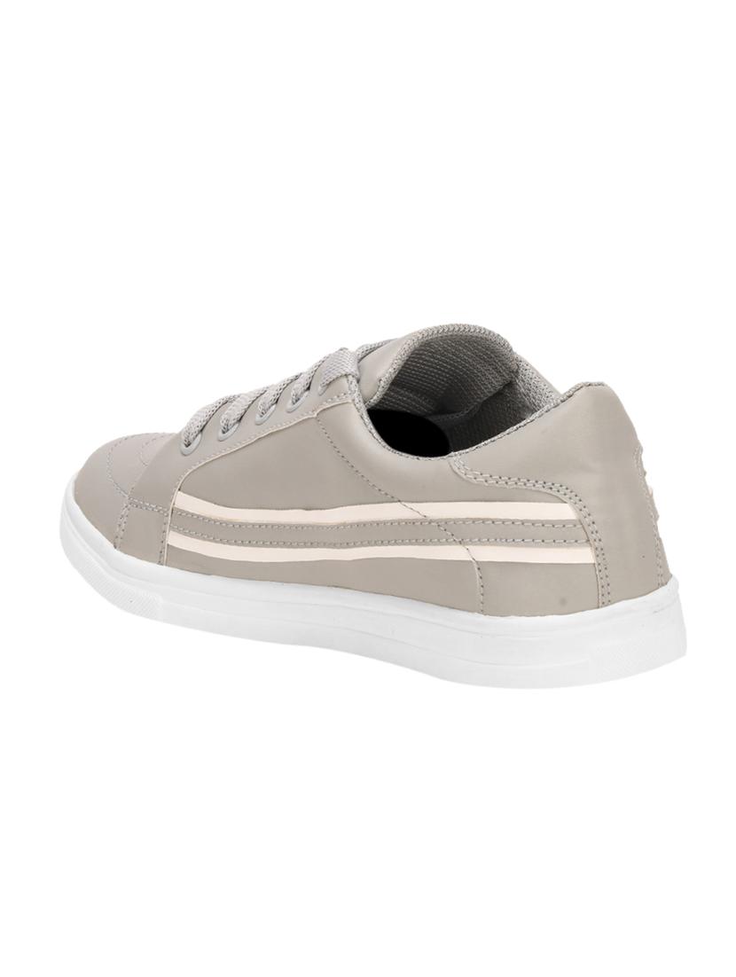 grey lace-up sneakers - 17231802 - Zoom Image - 3