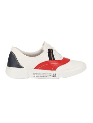 red lace-up sneakers - 17231805 - Standard Image - 2