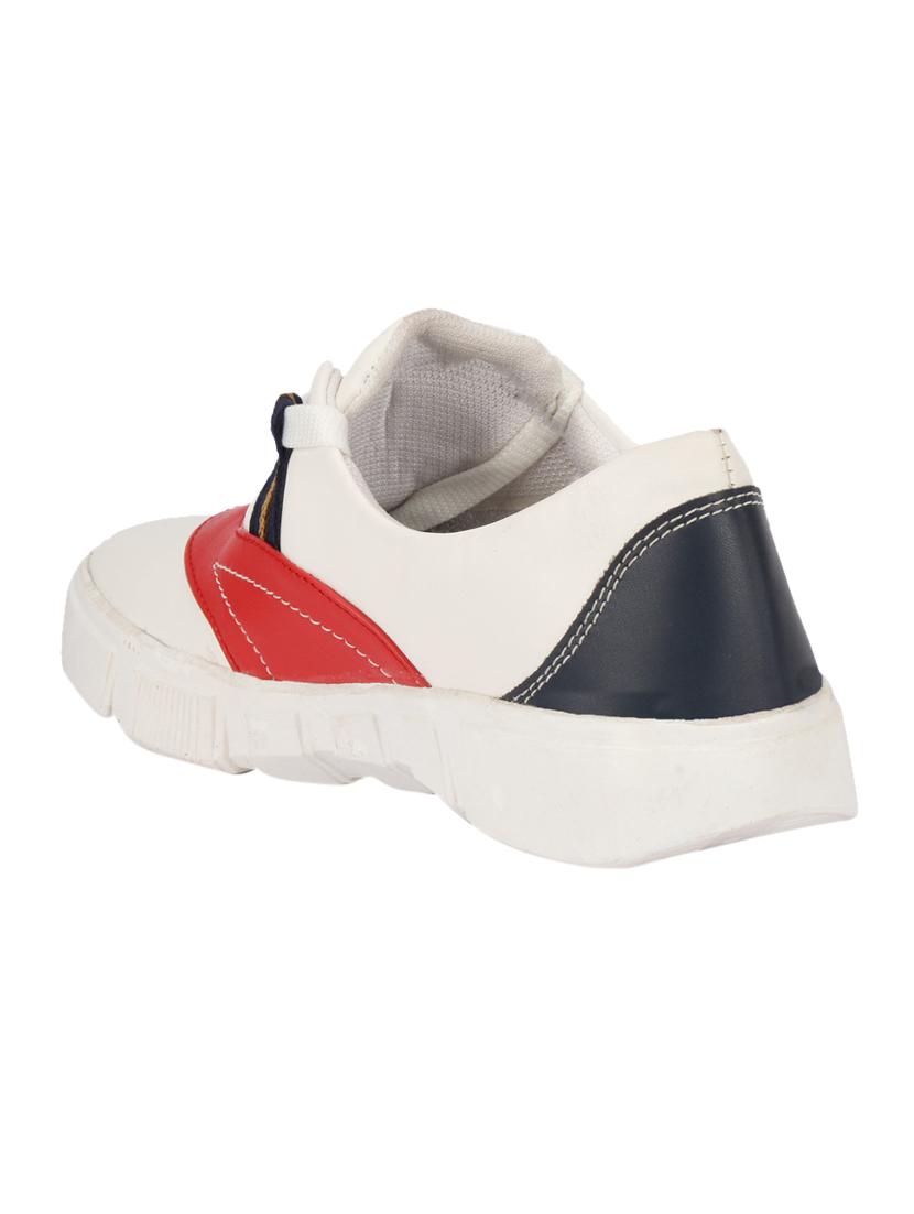 red lace-up sneakers - 17231805 - Zoom Image - 3