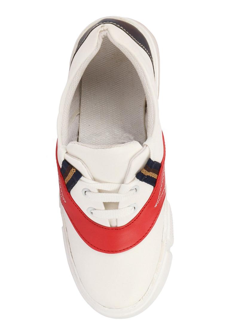 red lace-up sneakers - 17231805 - Zoom Image - 4