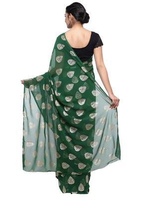 foil printed saree with blouse - 17232022 - Standard Image - 2