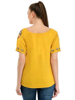 boat neck embroidered top - 17232062 - Standard Image - 3