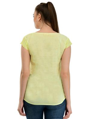 v-neck laced top - 17232066 - Standard Image - 3