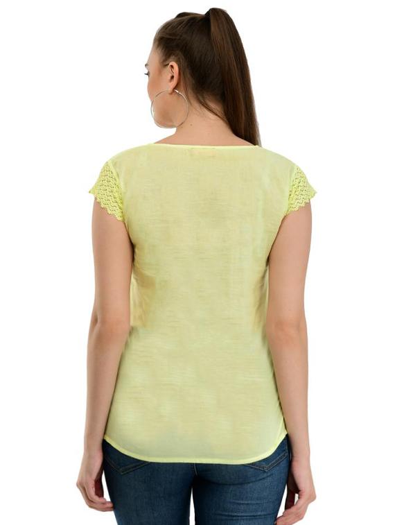 v-neck laced top - 17232066 - Zoom Image - 3