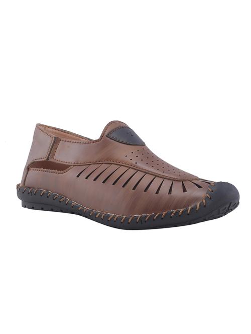 brown leatherette loafer - 17232396 - Very Small Image - 1