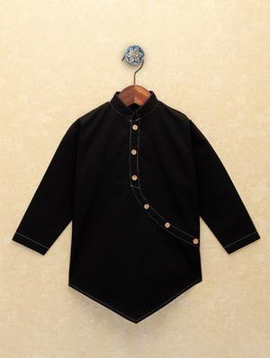 black cotton kurta sets - 17232894 - Standard Image - 2