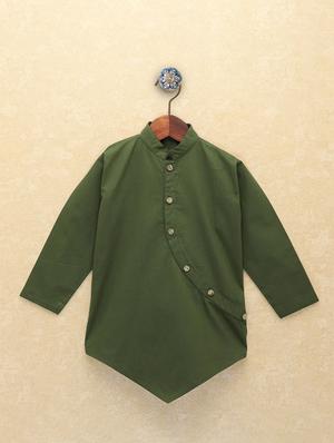 olive cotton kurta sets - 17232897 - Standard Image - 2