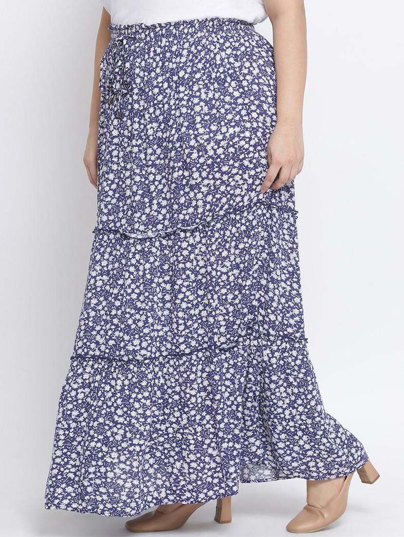 floral tiered skirt - 17233019 - Zoom Image - 2
