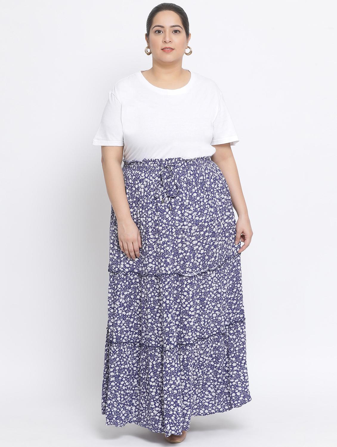 floral tiered skirt - 17233019 - Zoom Image - 4