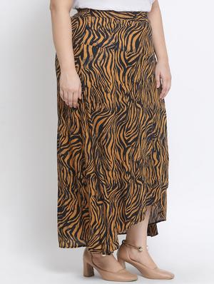printed asymmetric skirt - 17233020 - Standard Image - 2