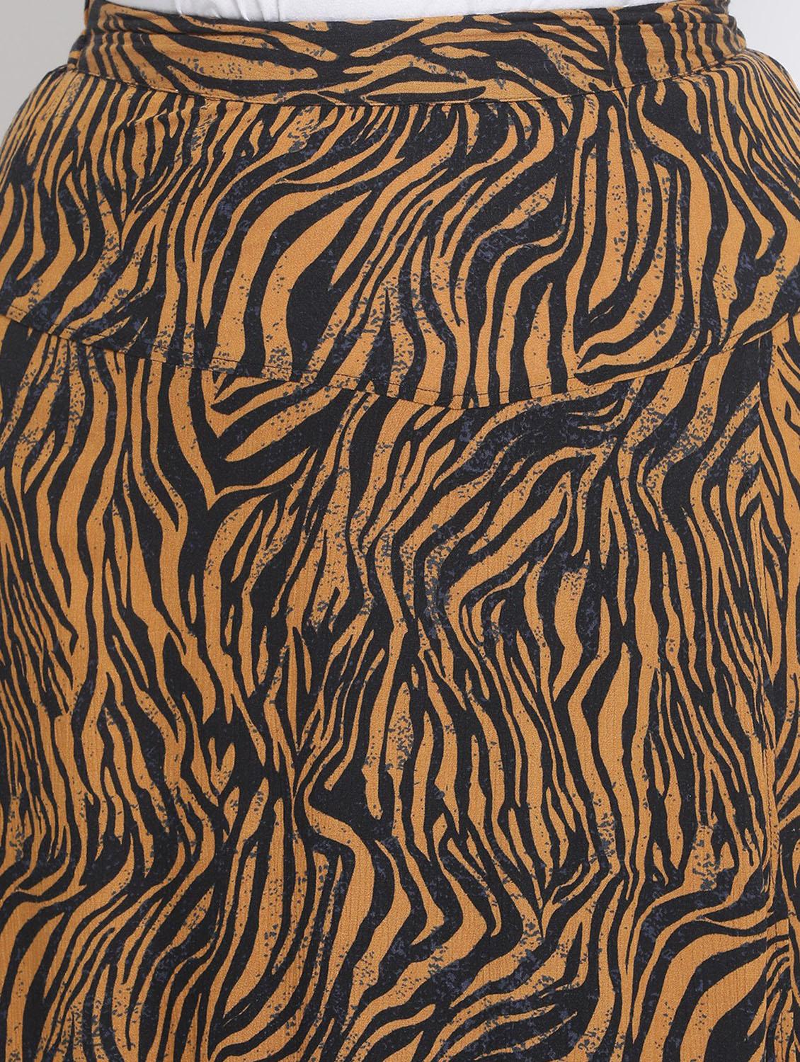 printed asymmetric skirt - 17233020 - Zoom Image - 5