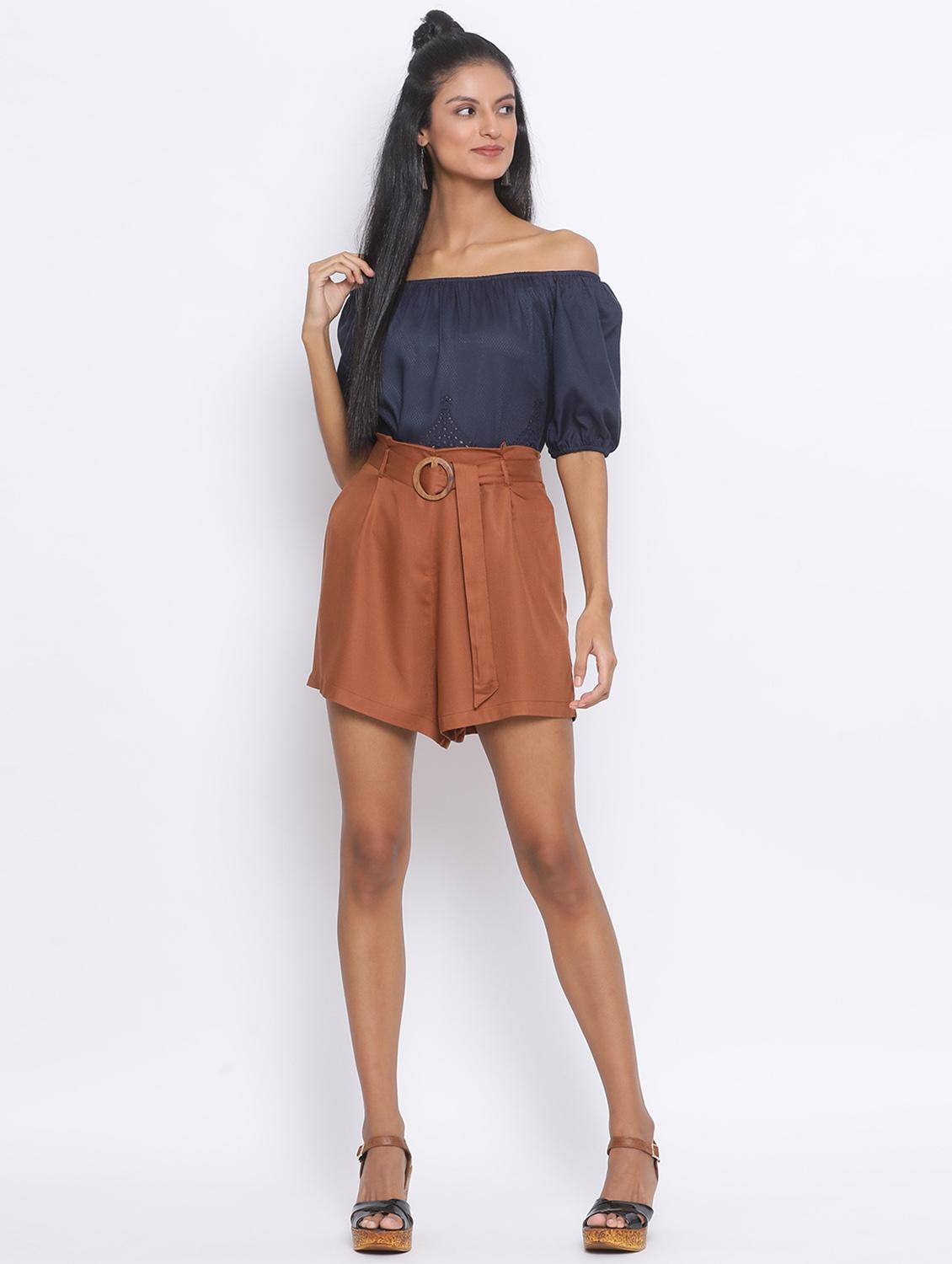 high rise shorts - 17233037 - Zoom Image - 4