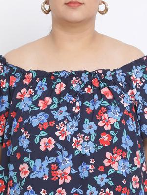 off shoulder floral top - 17233095 - Standard Image - 5